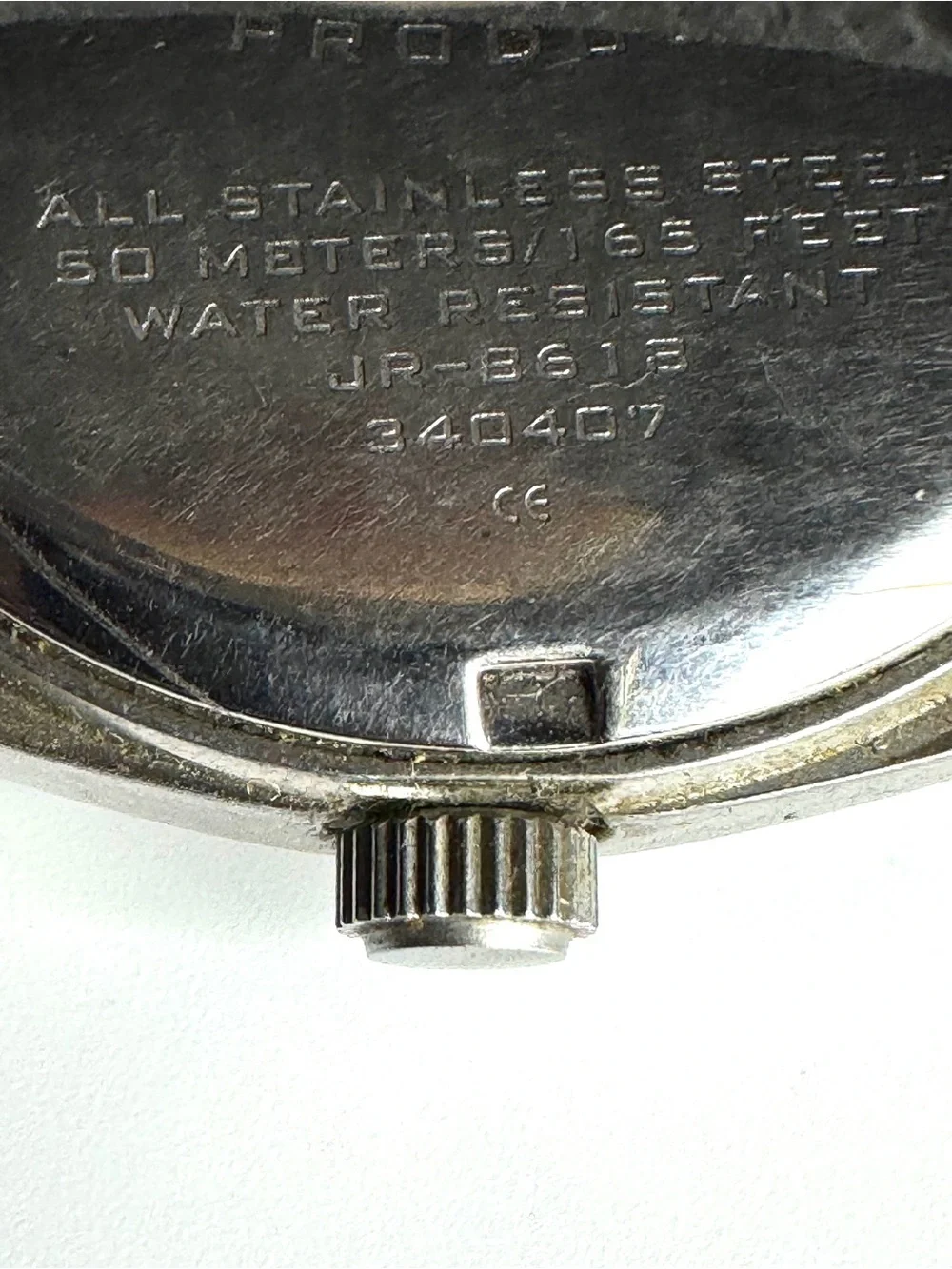 VTG Y2K Fossil Chunky Black Leather Watch Teal Stainless Steel JR-8618